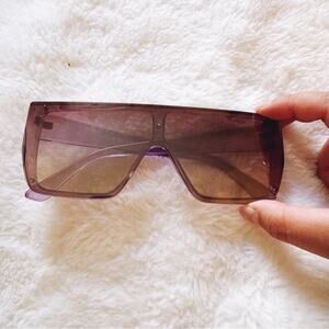 Greta Light Purple Oversized Statement Sunglasses